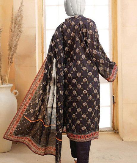 Oriens Digital Print Lawn`25 D#809 (Black)