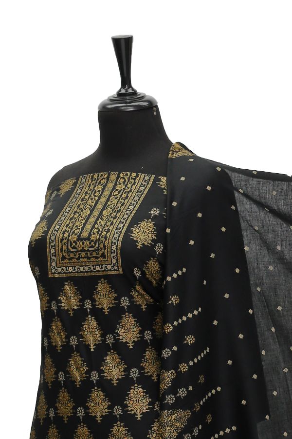 Oriens Print Lawn`21 D#905 (Black)