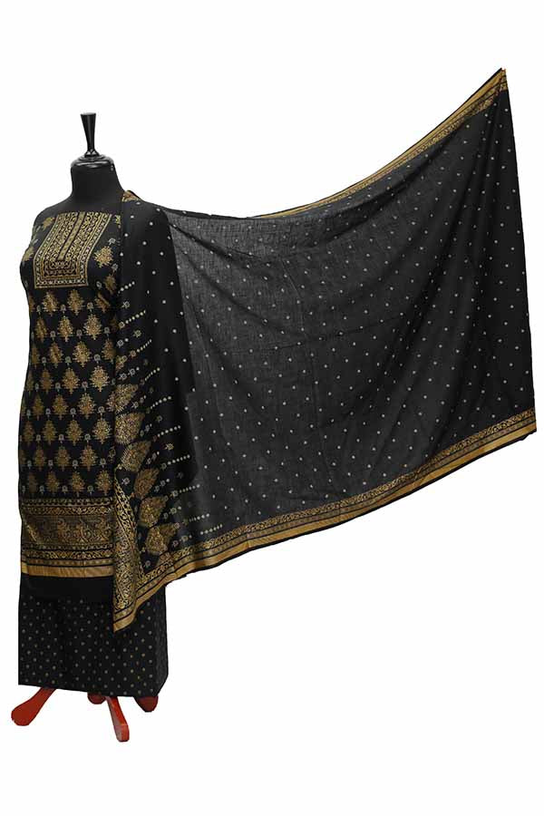 Oriens Print Lawn`21 D#905 (Black)