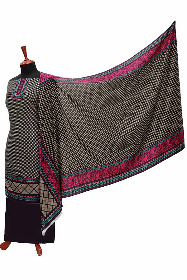 Oriens Print Lawn`21 D#907 (Purple)