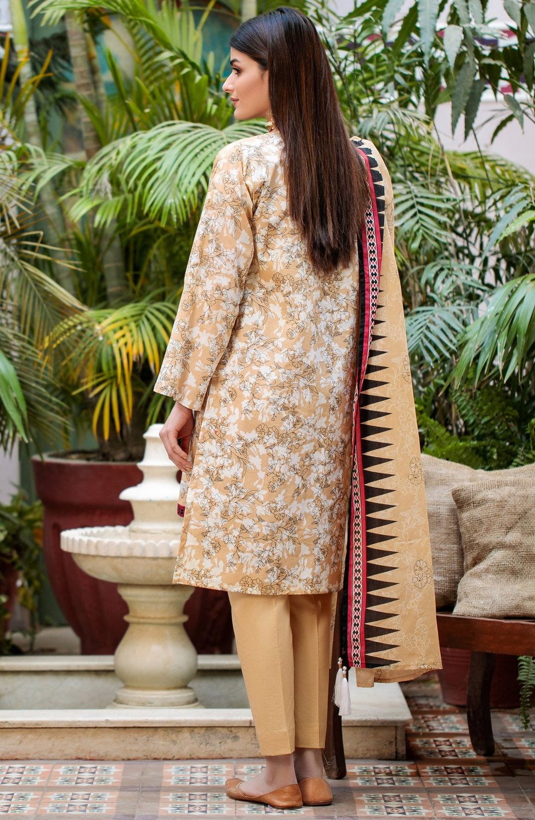 Orient Summer Lawn 3Pcs`21 OTL#03 (Beige)