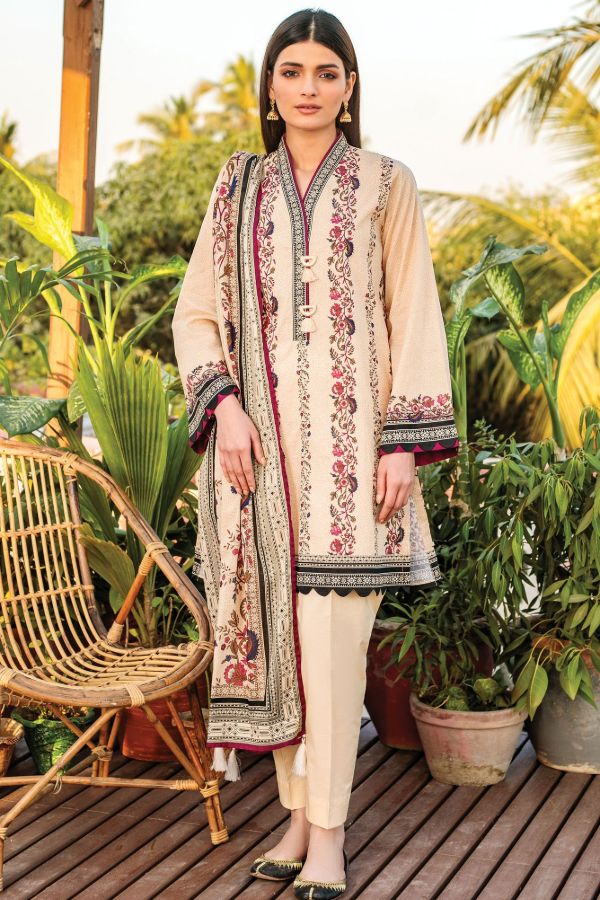 Orient Summer Lawn 3Pcs`21 OTL#05 (Beige)