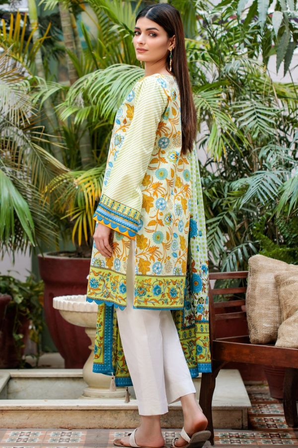 Orient Summer Lawn 3Pcs`21 OTL#06 (Blue)