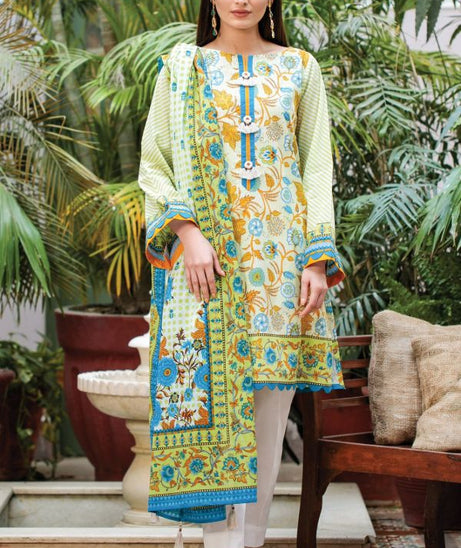 Orient Summer Lawn 3Pcs`21 OTL#06 (Blue)