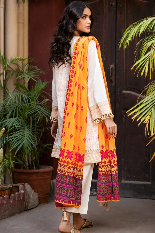 Orient Summer Lawn 3Pcs`21 OTL#09 (Yellow)