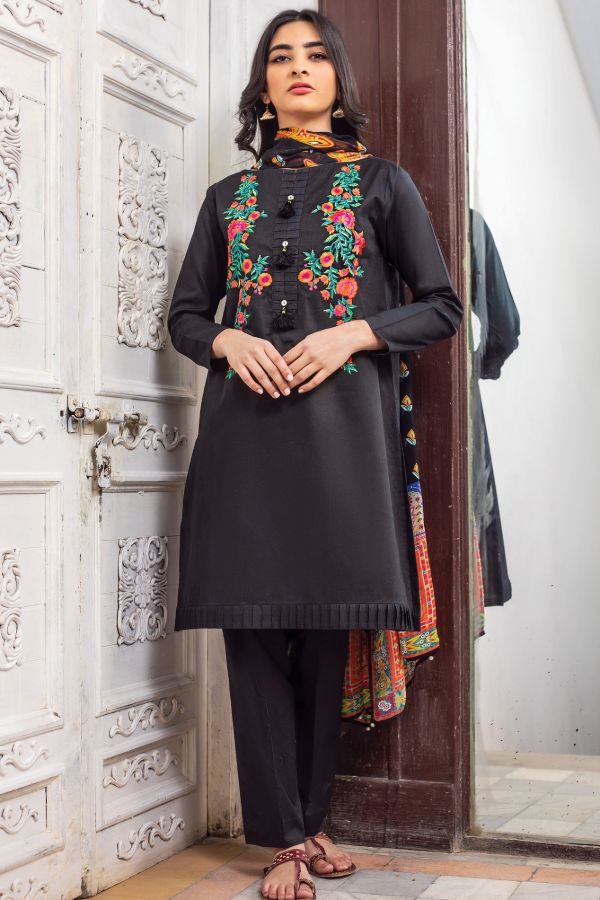 Orient Summer Lawn 3Pcs`21 OTL#12 (Black)