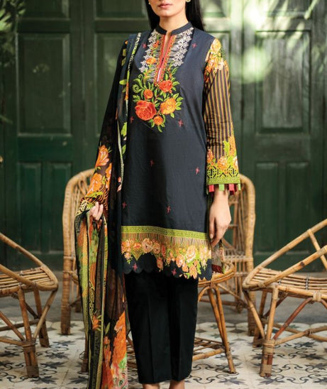 Orient Summer Lawn 3Pcs`21 OTL#20 (Black)
