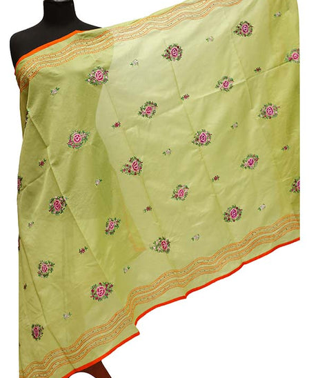 Paper Silk Chickenkari Dupatta D#1-22