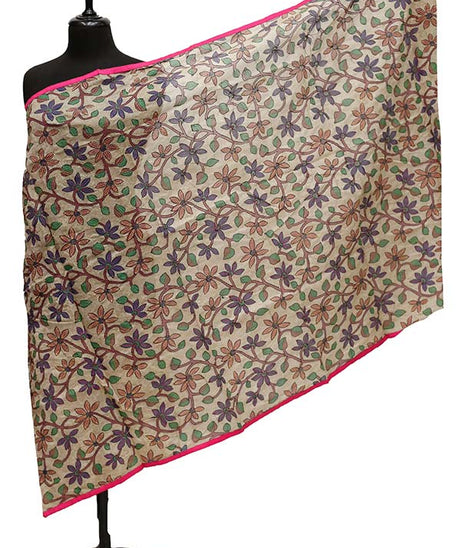 Paper Silk Chickenkari Dupatta D#2-5