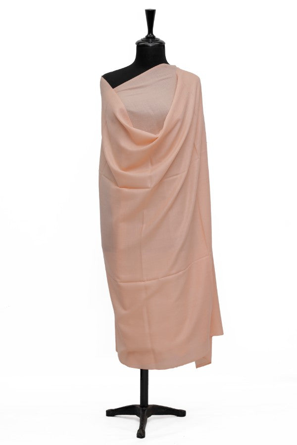 Plain Shawl Semi Pashmina D#45 (L Peach)