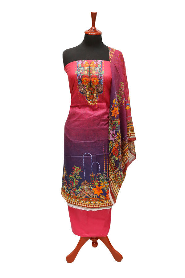 Print Lawn Chiffon Dupatta 3Pcs`22 D#4-02