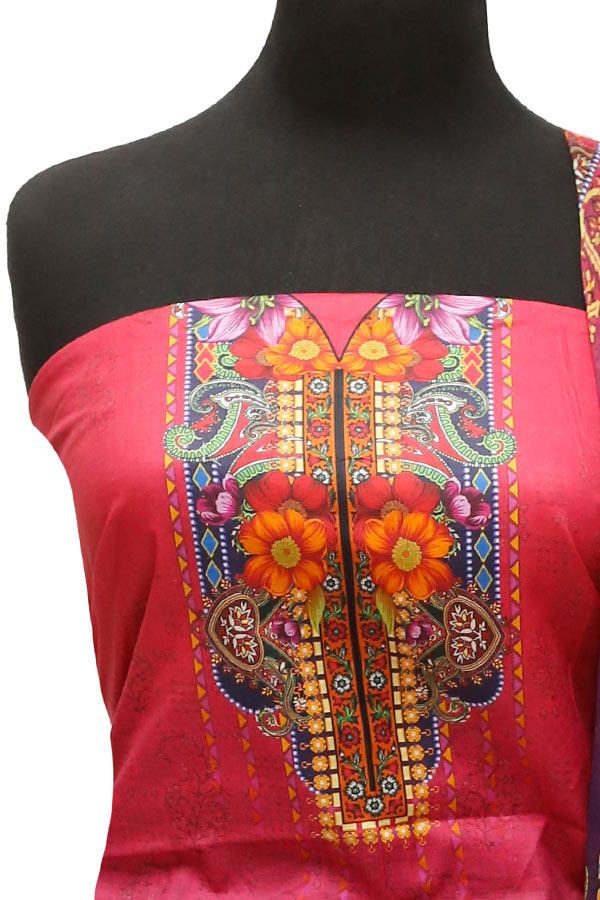 Print Lawn Chiffon Dupatta 3Pcs`22 D#4-02