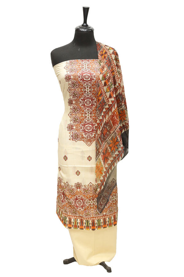 Print Lawn Chiffon Dupatta 3Pcs D#3-11