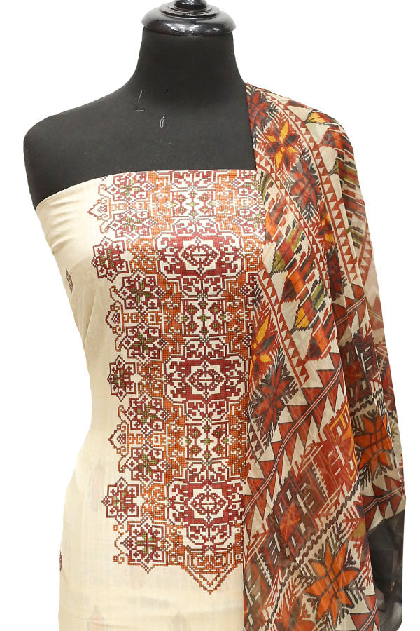 Print Lawn Chiffon Dupatta 3Pcs D#3-11