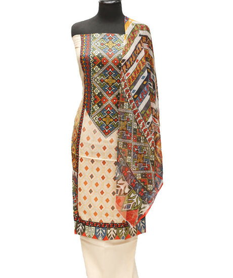Print Lawn Chiffon Dupatta 3Pcs D#3-9