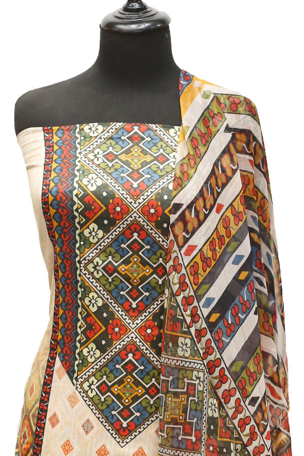 Print Lawn Chiffon Dupatta 3Pcs D#3-9