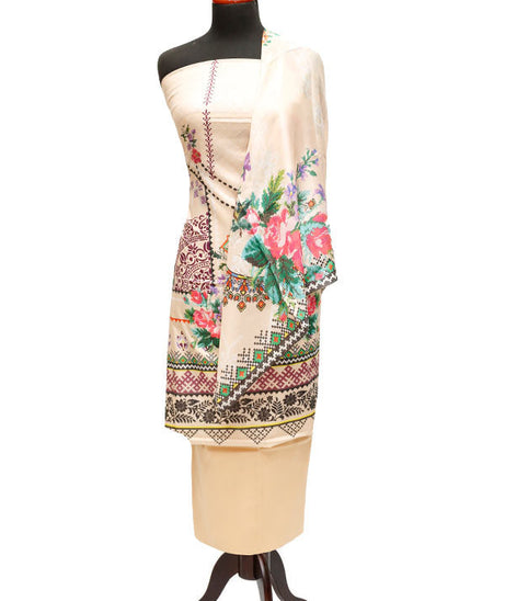 Print Lawn Silk Dupatta 3Pcs D#1-21