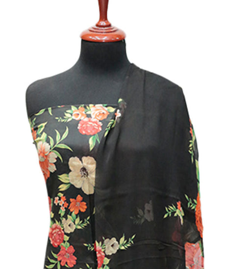 Puri Print Lawn C/Dupatta`25 D#7035 (D Grey)