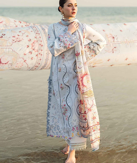 Qalamkar Sahil Luxury Lawn'25 FK#02