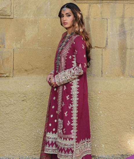 Qalamkar Sayonee Luxury Shawl Collection'22 K#04 SAMREEN