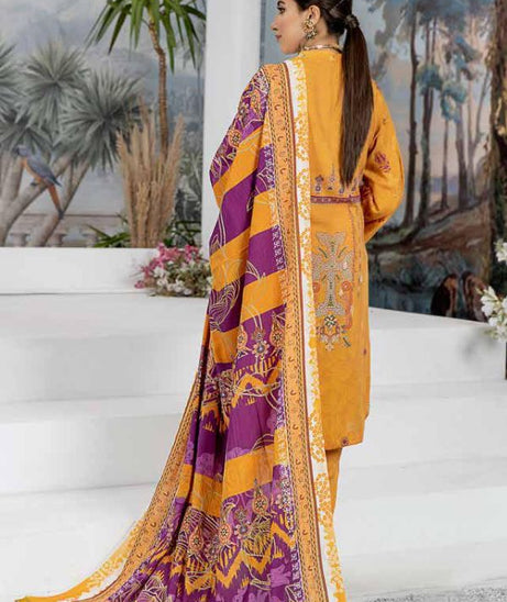 RA Aafreen Emb Slub Linen`22 D#4