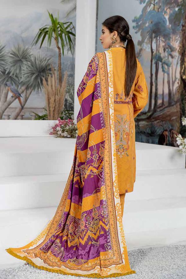 RA Aafreen Emb Slub Linen`22 D#4