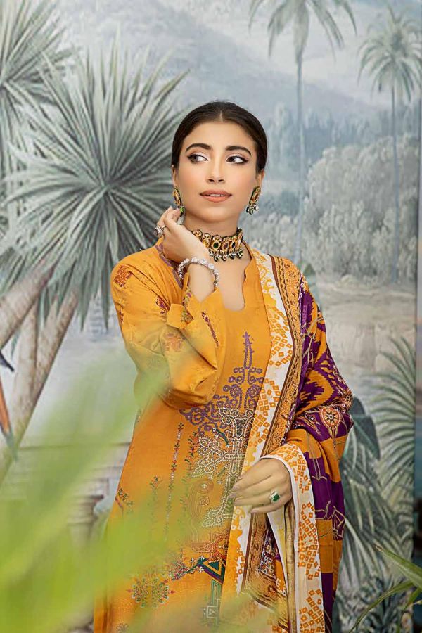 RA Aafreen Emb Slub Linen`22 D#4
