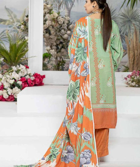 RA Aafreen Emb Slub Linen`22 D#7