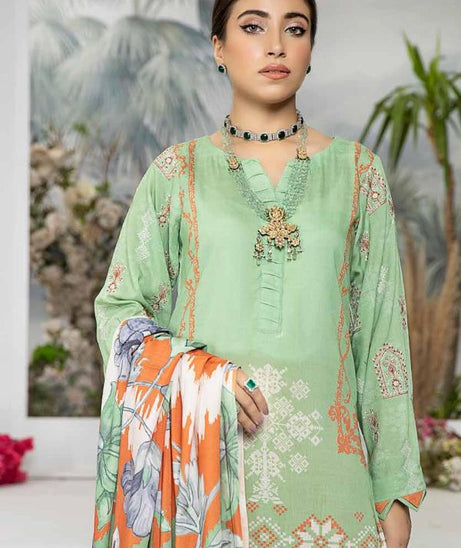 RA Aafreen Emb Slub Linen`22 D#7