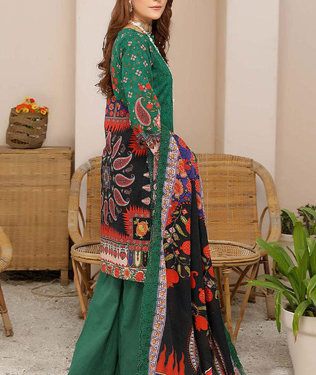 RA Mashal D/Print Slub Khaddar`21 D#03