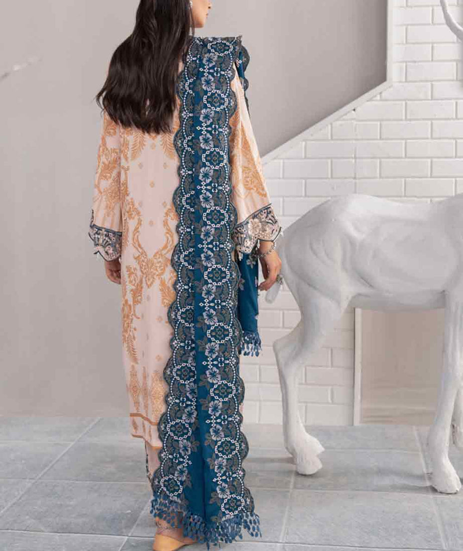 RA Nureh Emb Jacquard L/Peach'21 Vol-3 J#7