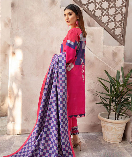 RA Zarki`s Printed Khaddar`21 D#07