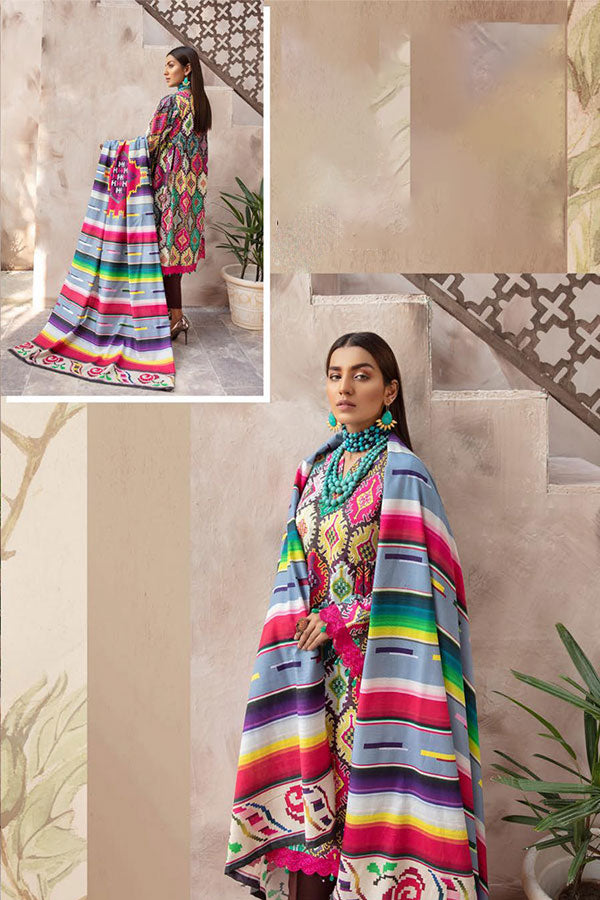 RA Zarki`s Printed Khaddar`21 D#09