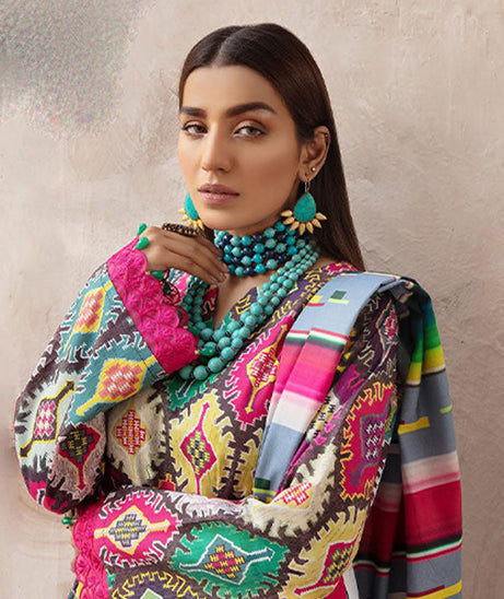 RA Zarki`s Printed Khaddar`21 D#09