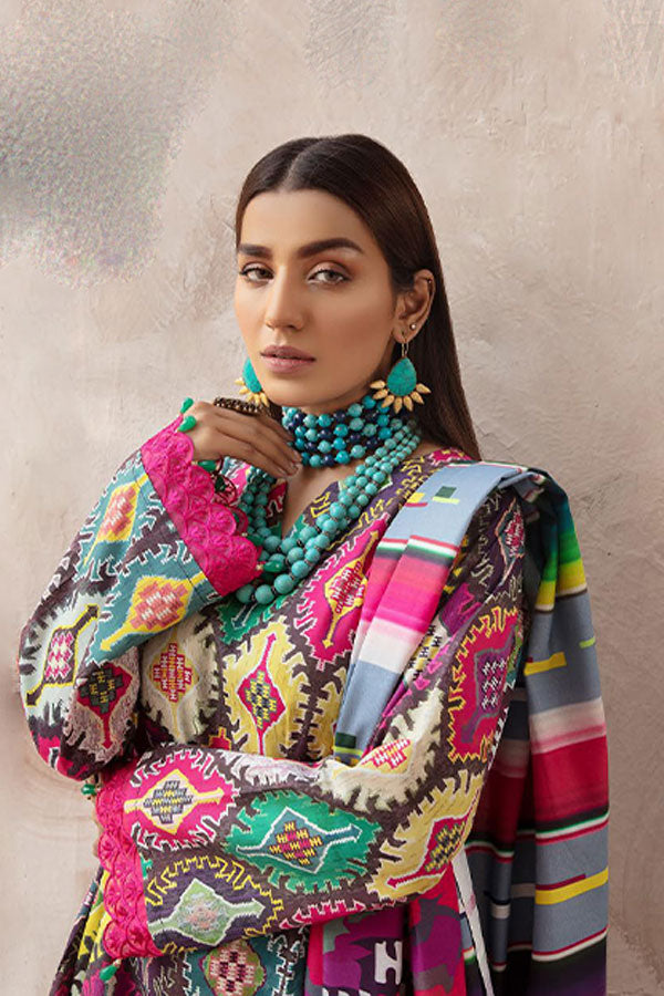 RA Zarki`s Printed Khaddar`21 D#09