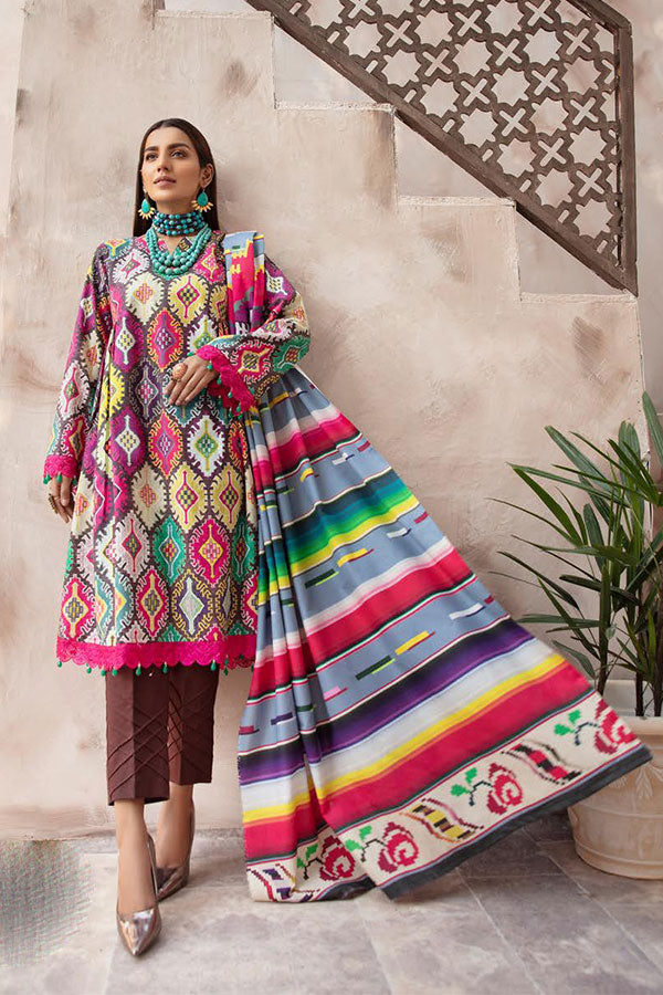 RA Zarki`s Printed Khaddar`21 D#09