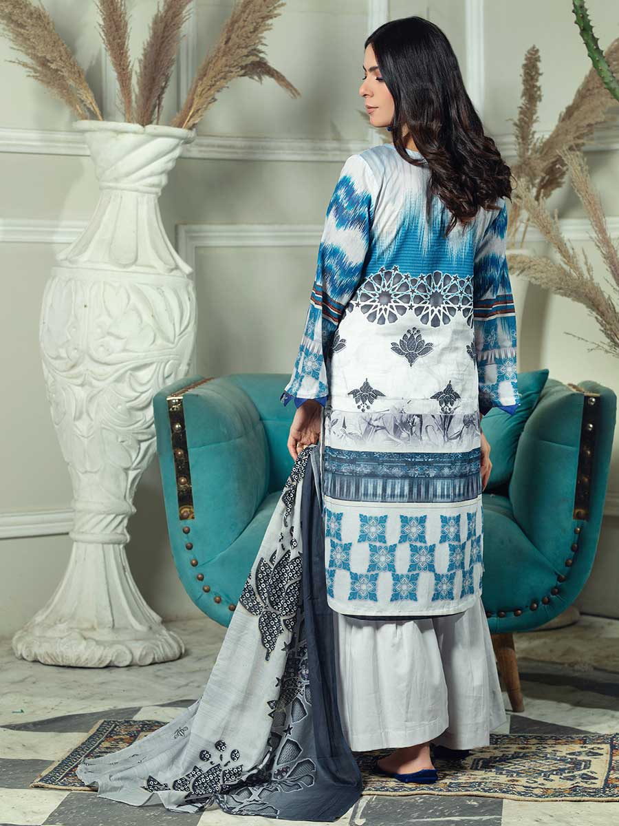 Aalaya R/Mehtab Emb Lawn`23 D#1 (Grey)