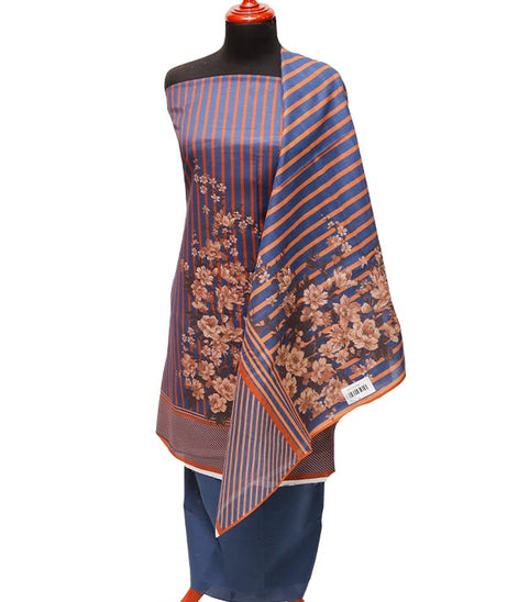 Royal Designer Lawn`22 D#19017 N Blue