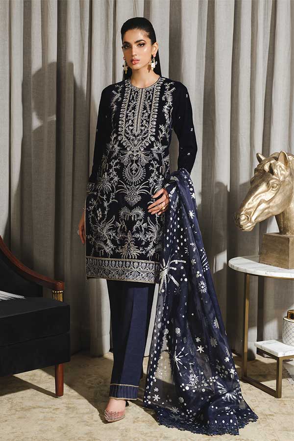Rang Rasiya Tehwaar Luxury Velvet Wedding Collection'22 D#1 (FAIRUZAH)