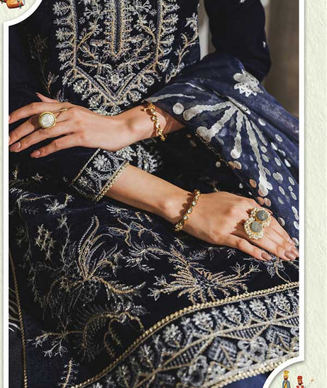 Rang Rasiya Tehwaar Luxury Velvet Wedding Collection'22 D#1 (FAIRUZAH)