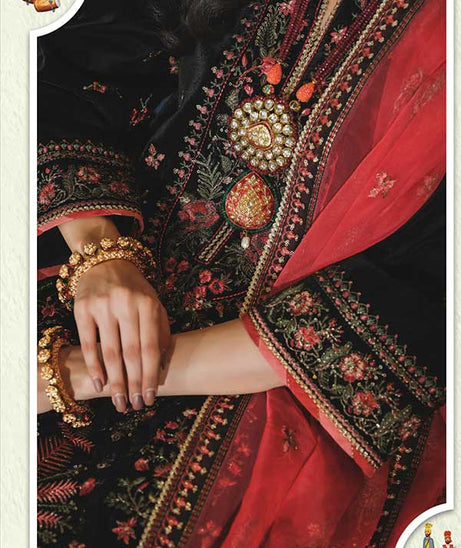 Rang Rasiya Tehwaar Luxury Velvet Wedding Collection'22 D#6 (GULMEENA)