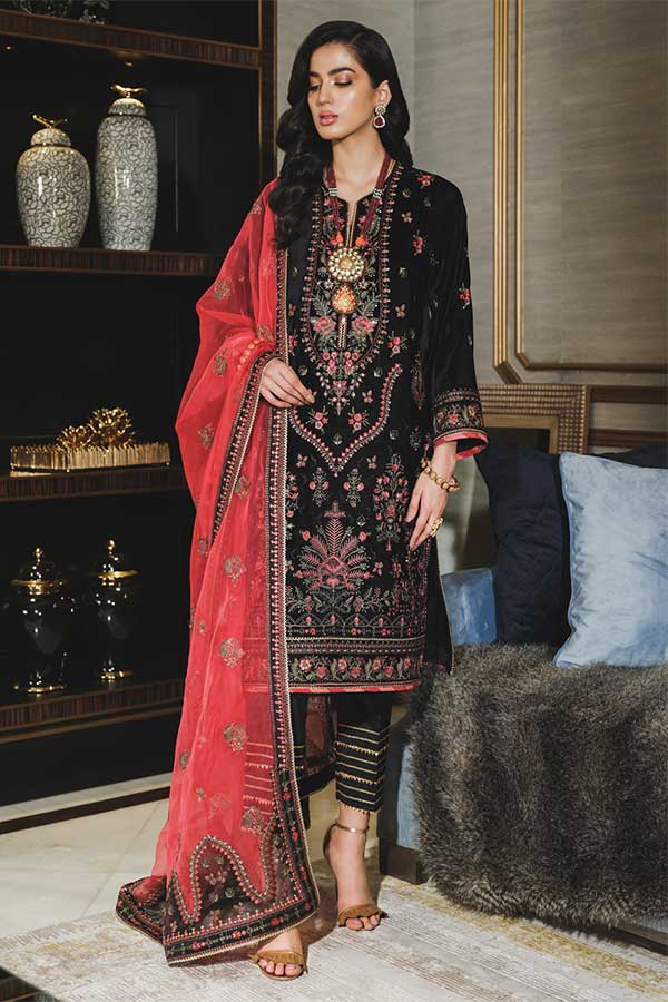 Rang Rasiya Tehwaar Luxury Velvet Wedding Collection'22 D#6 (GULMEENA)