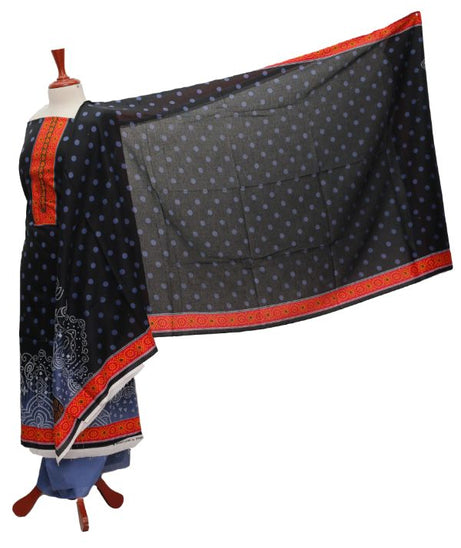 Rahat Lawn Net Dupatta`21 D#714 (Blue)
