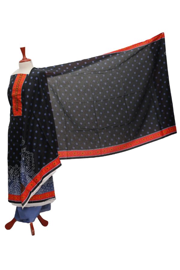 Rahat Lawn Net Dupatta`21 D#714 (Blue)