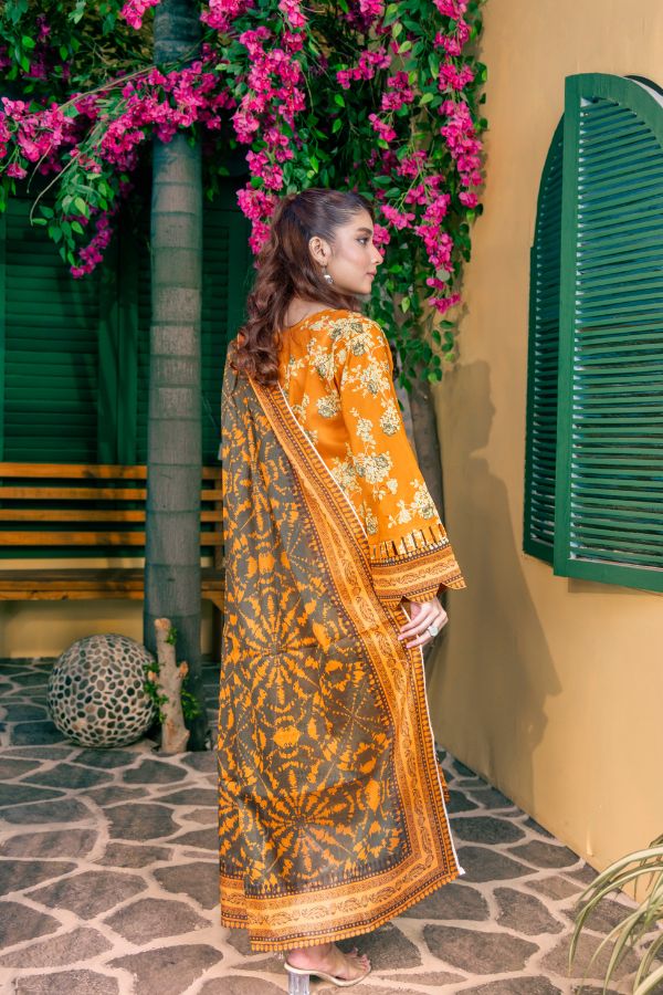 Rahat Premium Lawn`26 (Vol-3) D#01 MUSTARD