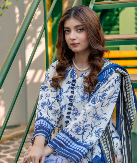 Rahat Premium Lawn`26 (Vol-3) D#01 WHITE