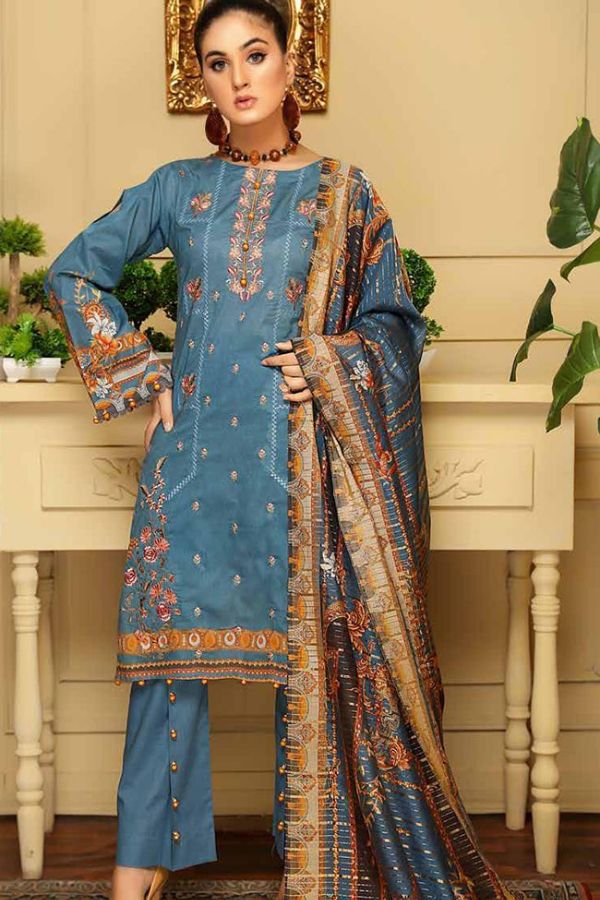 Rangoli Emb Lawn`21 V#3 D#6