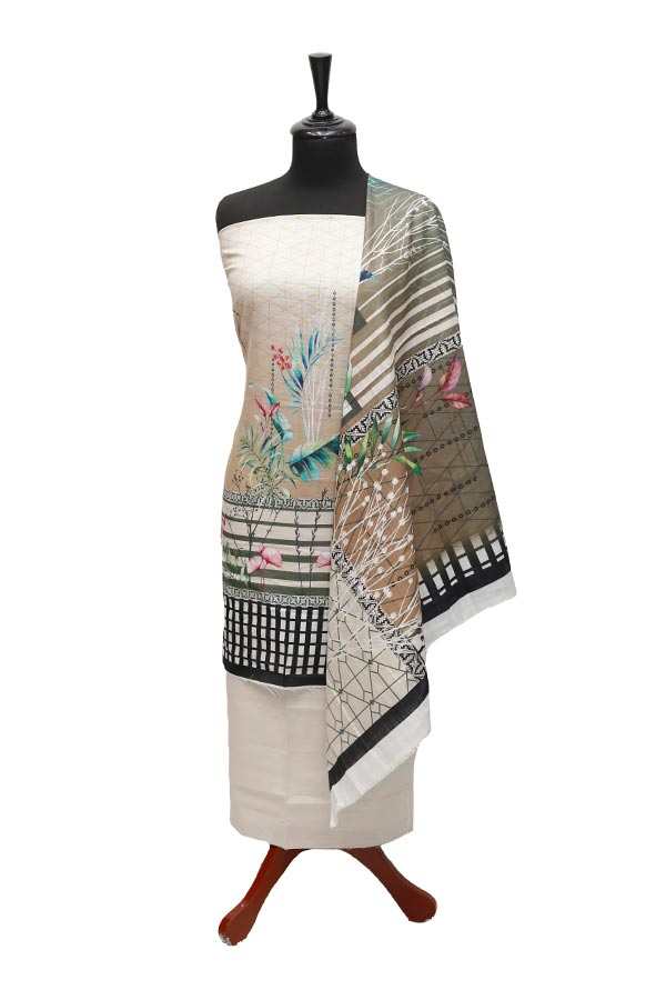 Riwayat Print Khaddar`21 D#10923 (Fawn)