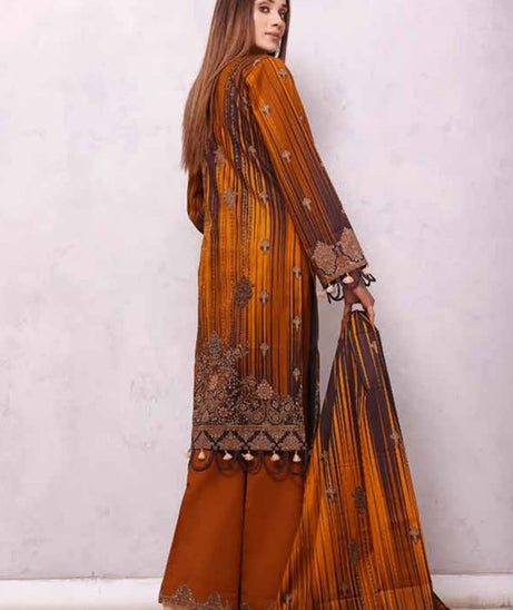 Roshni Print Lawn`22 D#907 L Mustard