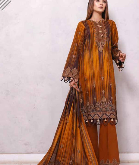 Roshni Print Lawn`22 D#907 L Mustard